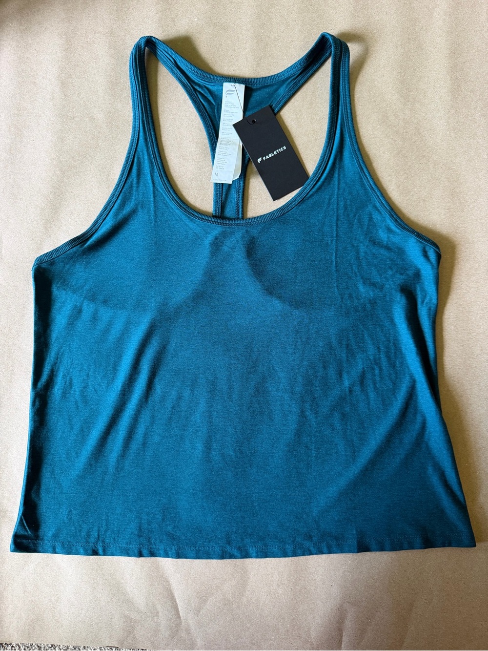 Fabletics Teal Blue Racerback Tank